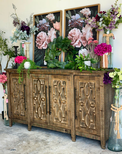 Ivy 4 Door Console-Amberwood