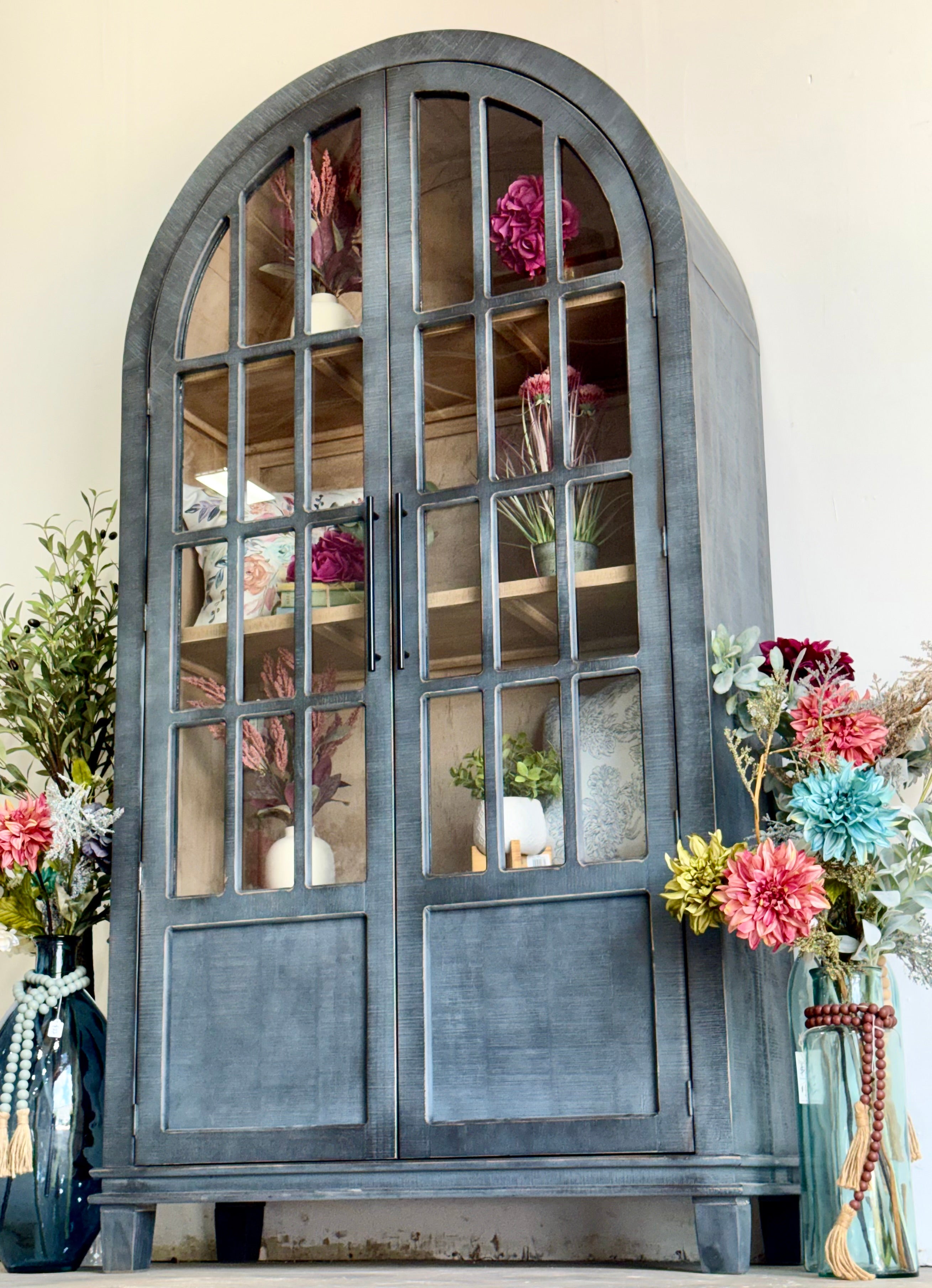 Cherish Dome Vitrine-Blue Haze/Cappuccino