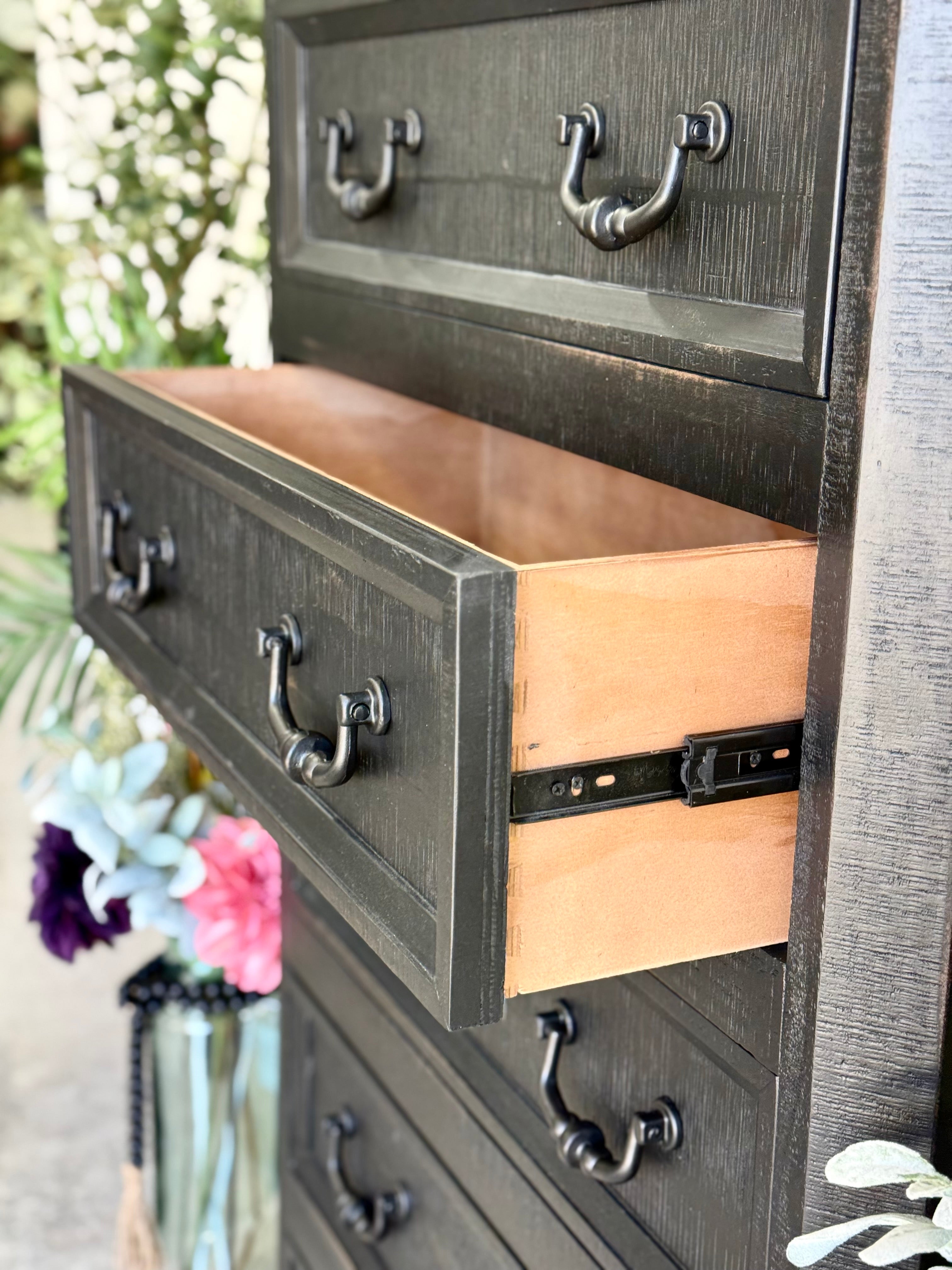 Willow Chest of Drawers-Handrubbed Black
