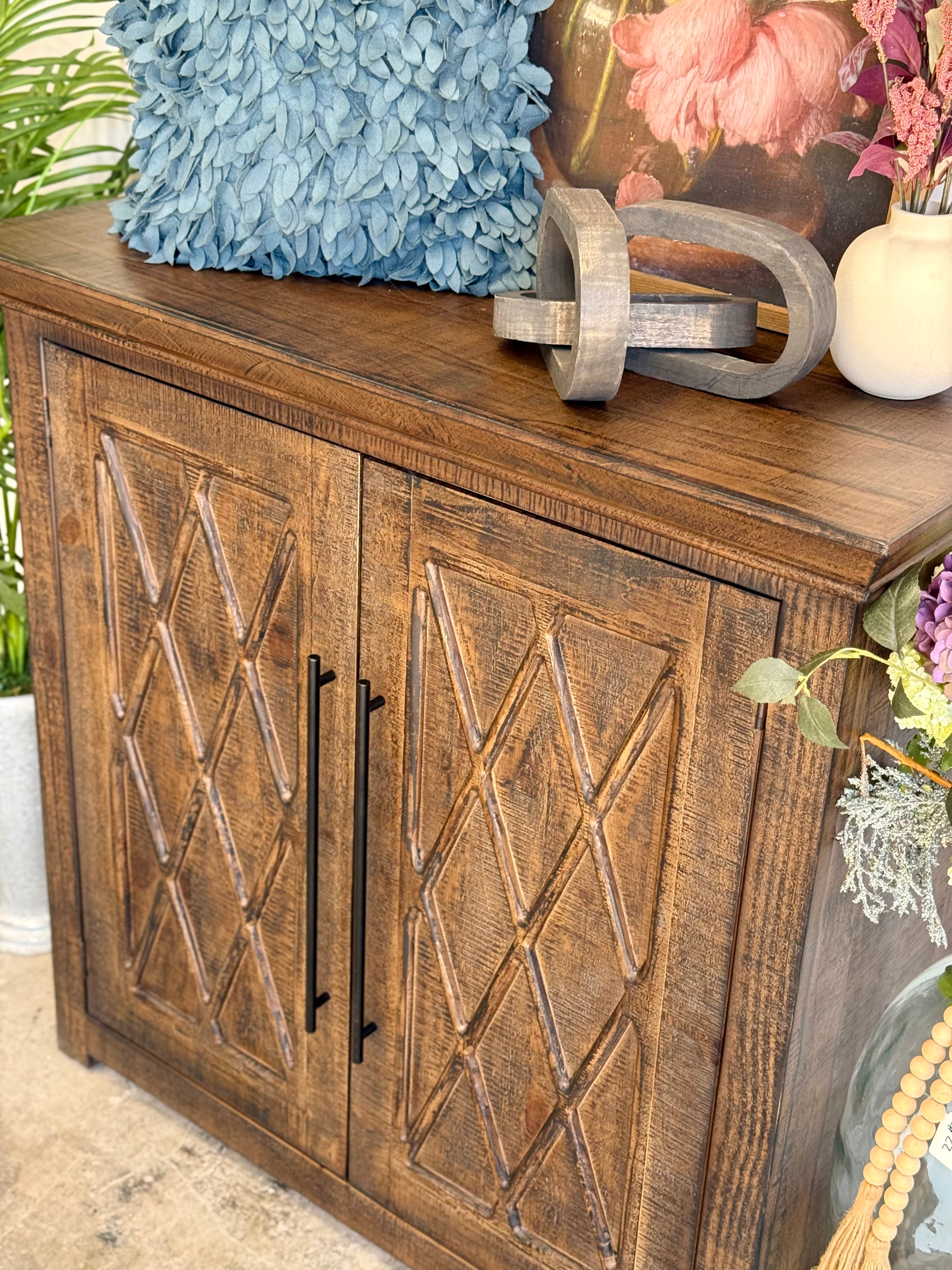 Grace 2 Door Cabinet-Honeywood