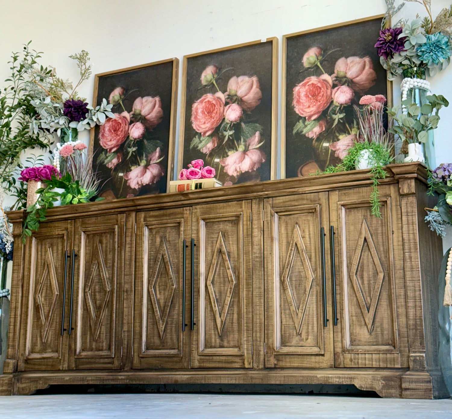 Chloe 6 Door Console-Timber