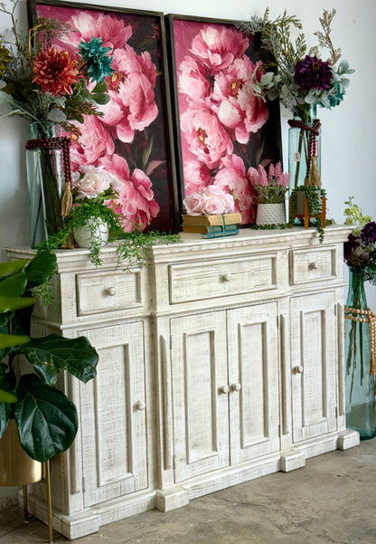 Lindsey 4-Door Console-Toasted Wheat