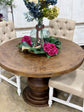 Clara 47" Round Dining Table-Honeywood