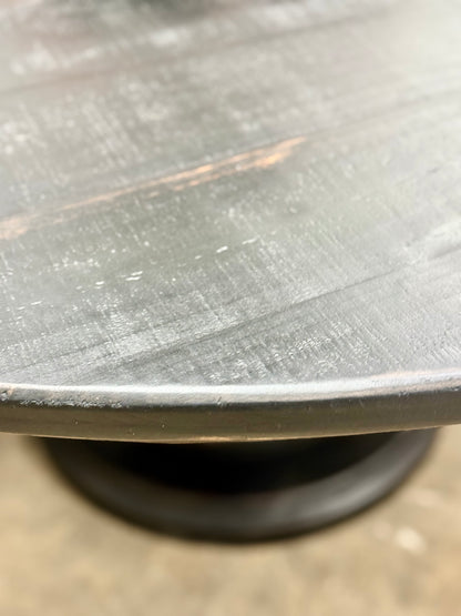 Lilly 60&quot; Round Table - Handrubbed Black