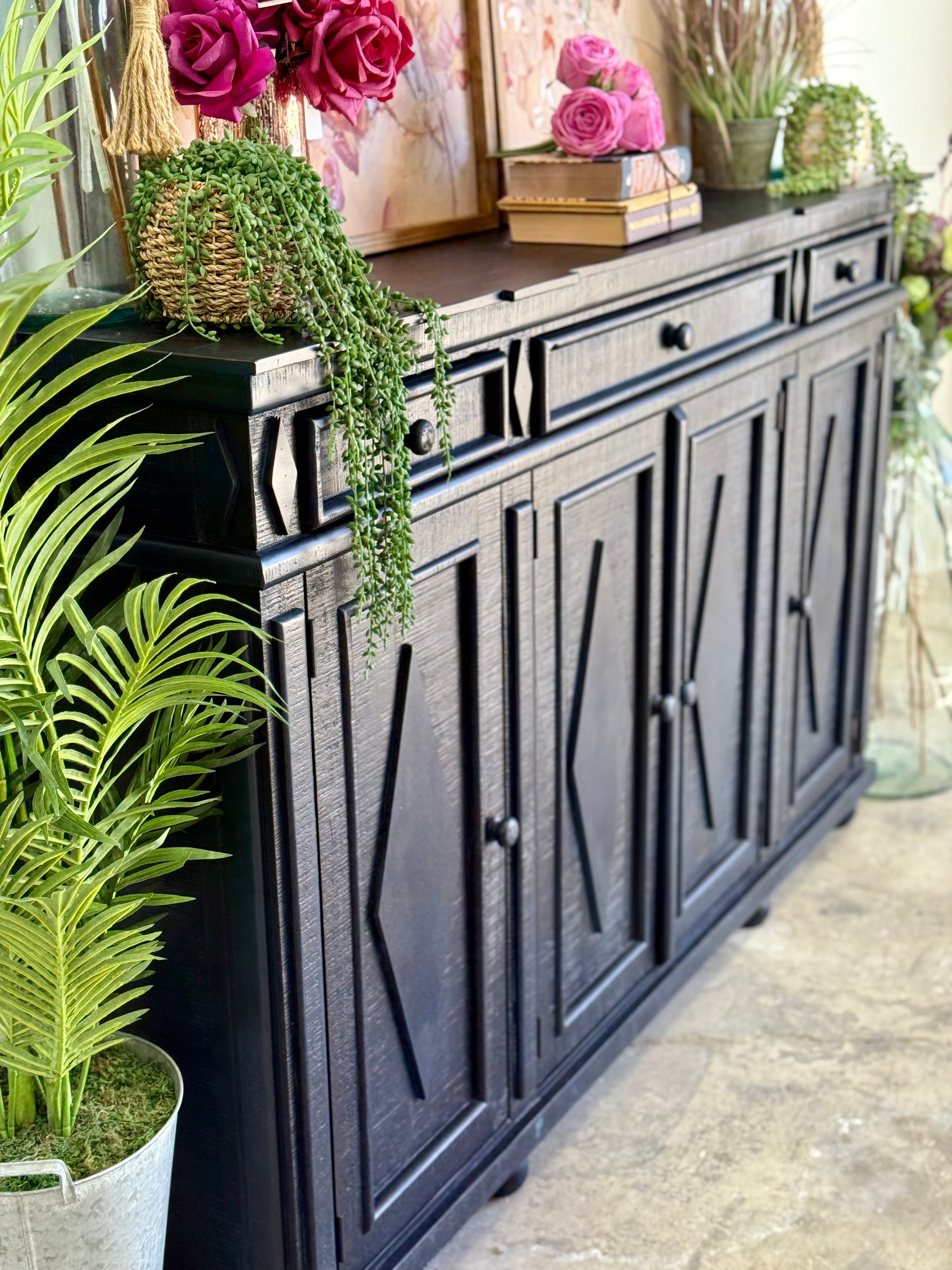 Julia 4 Door Console-Deep Blue