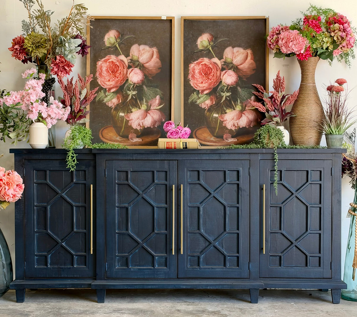 Michelle Console-Deep Blue/Gold