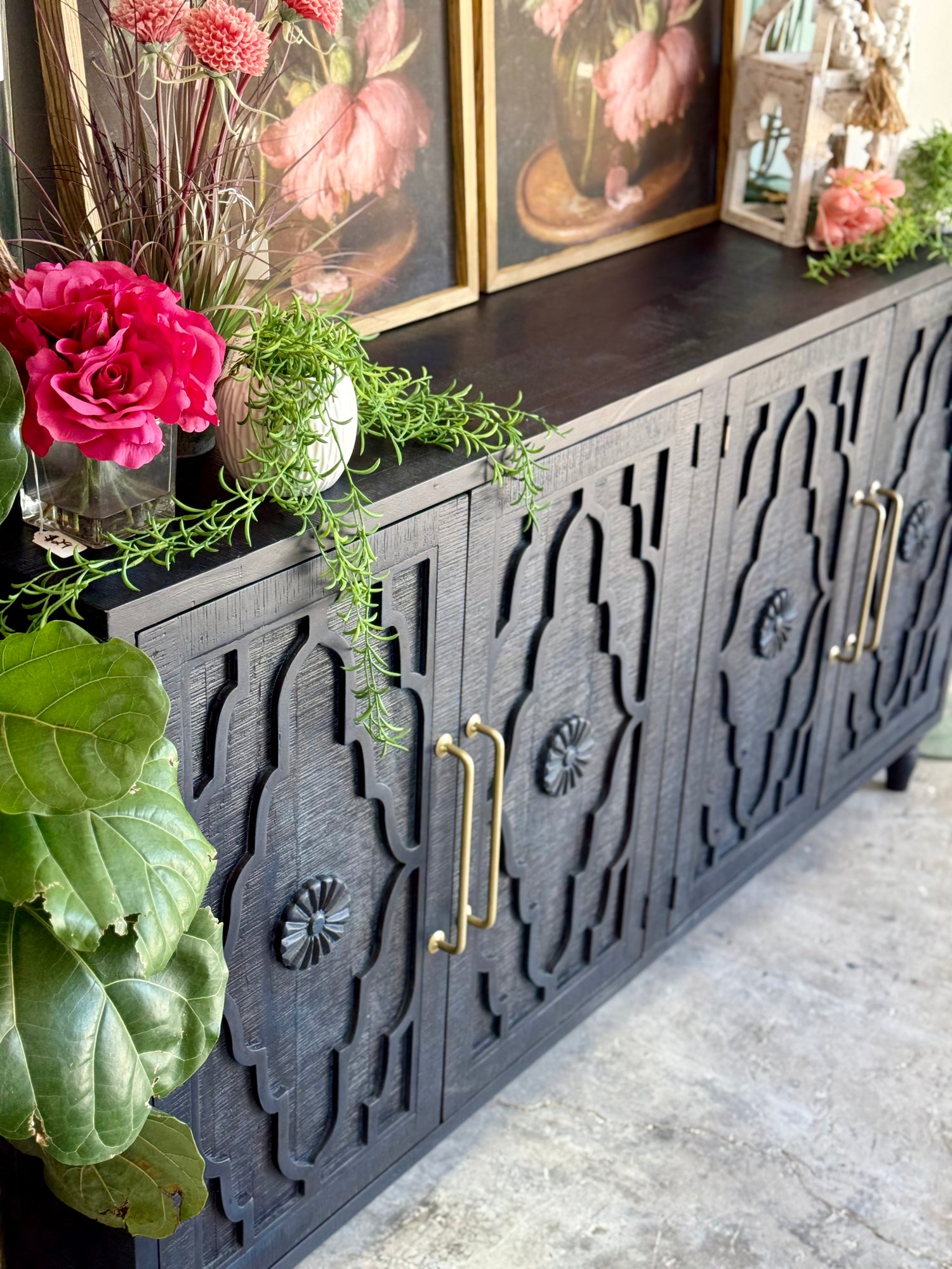 Celeste 4 Door console- Deep Blue/Gold