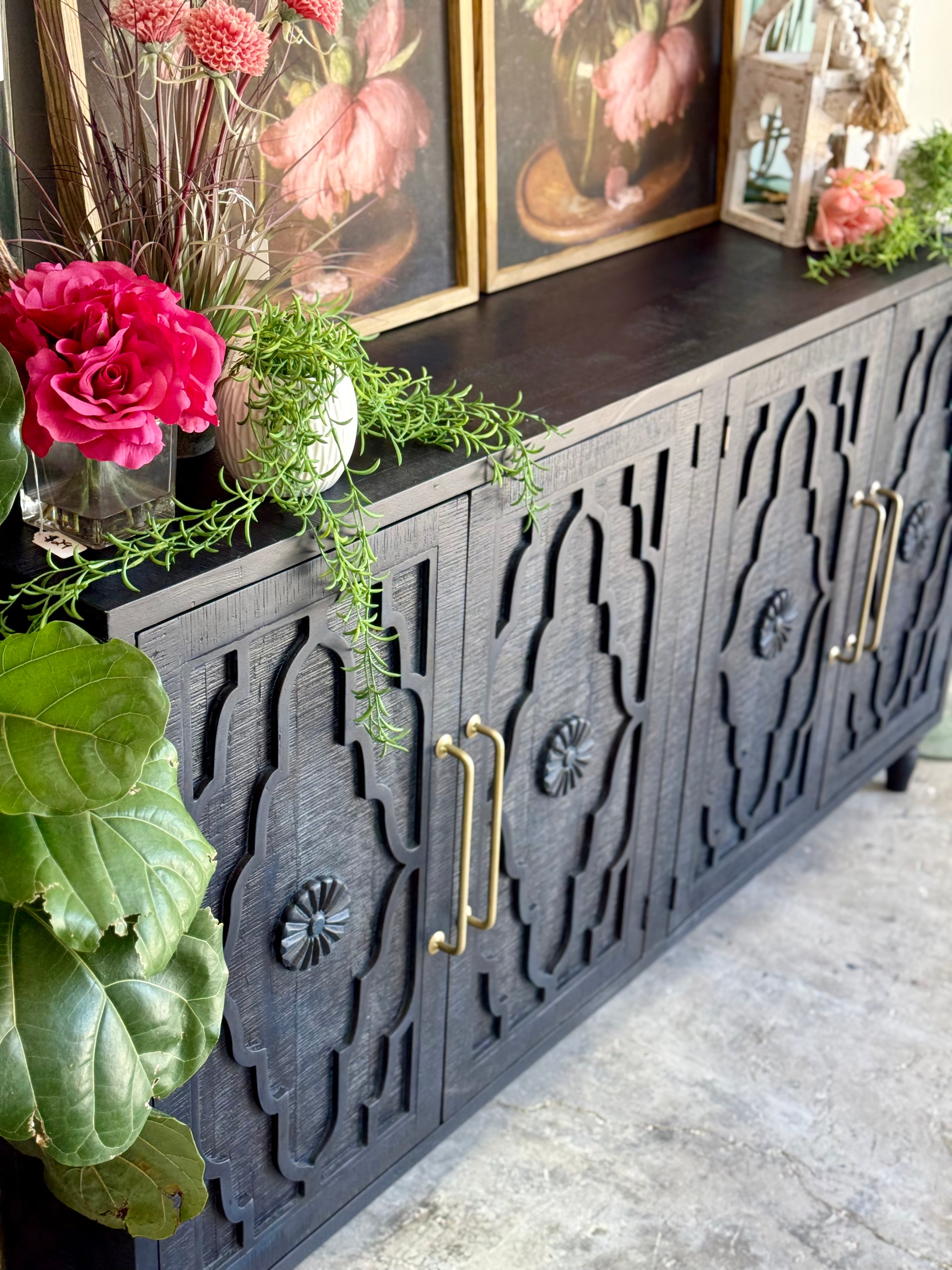Celeste 4 Door console- Deep Blue/Gold