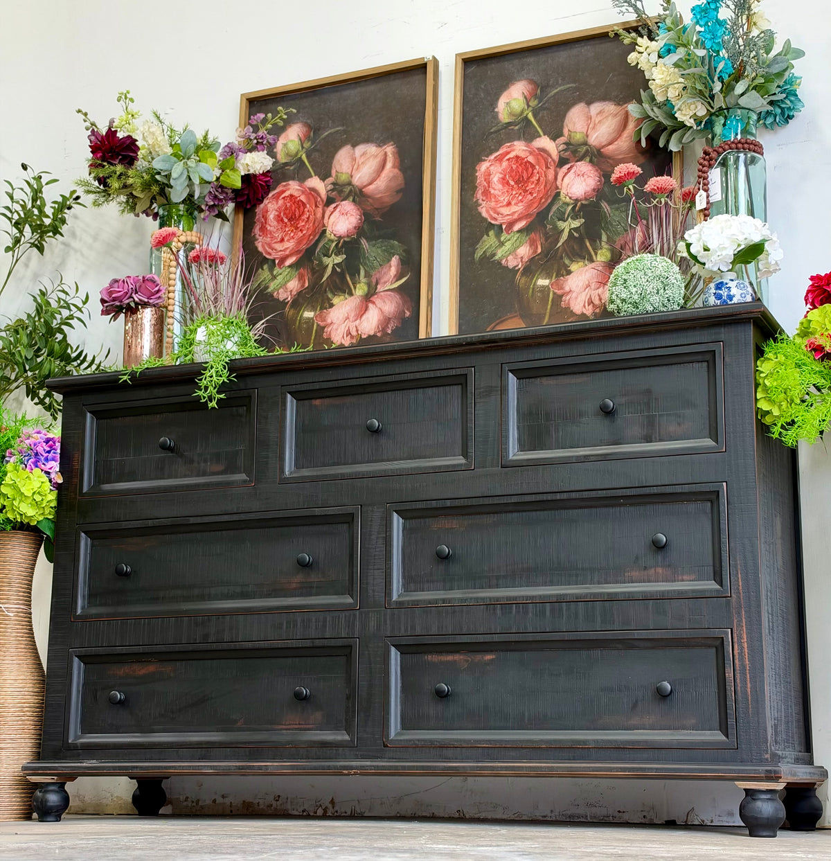 Adele Dresser-Handrubbed Black