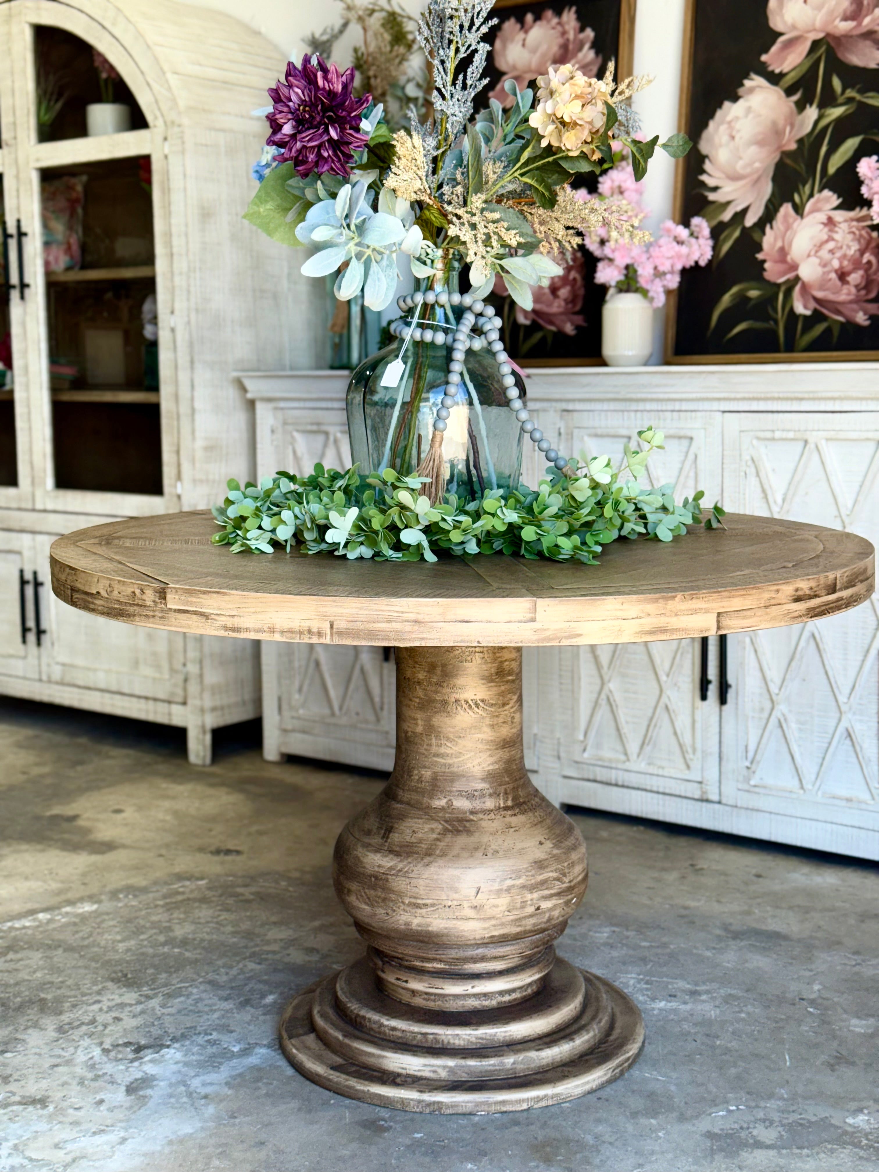 Clara 47&quot; Round Dining Table-Sandstone