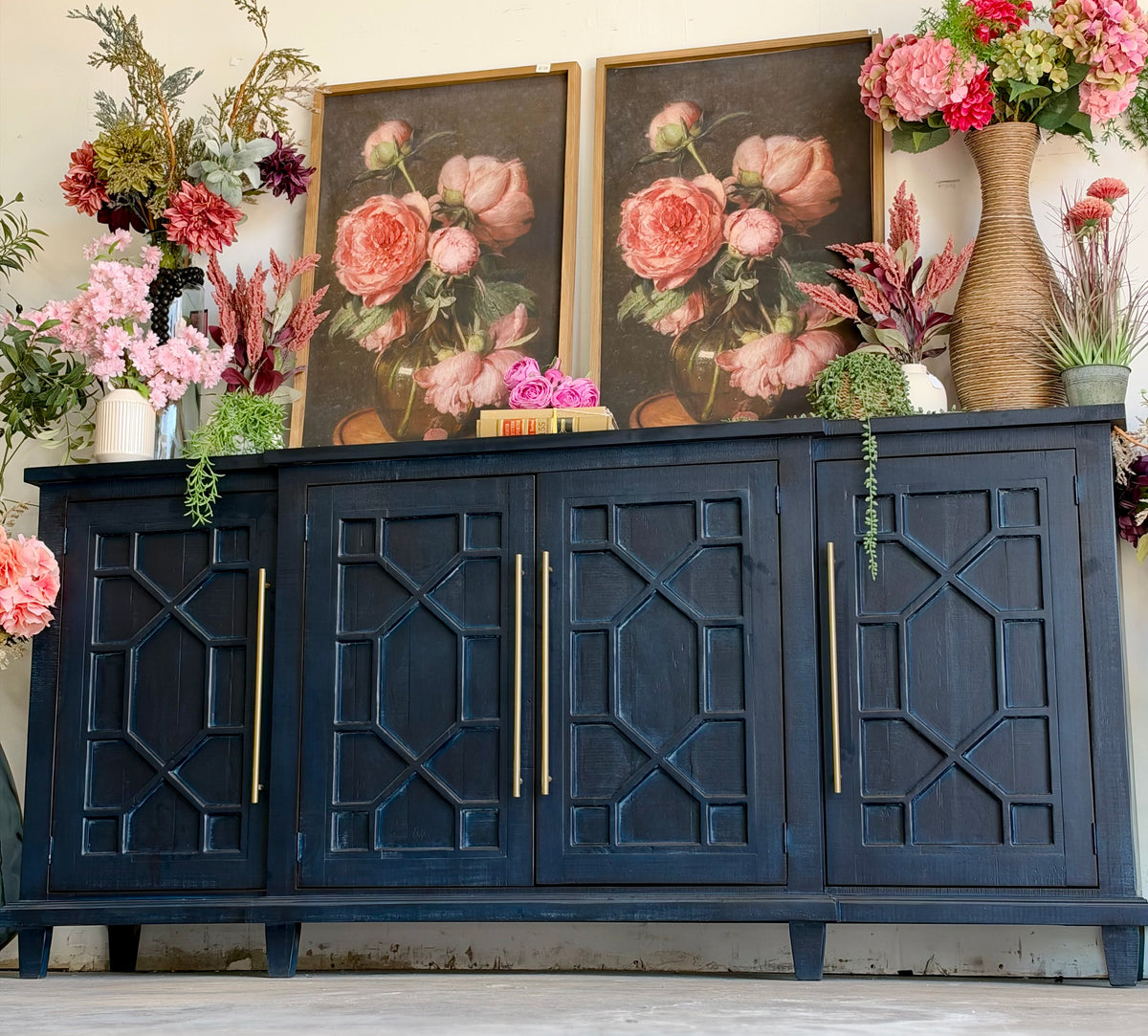 Michelle Console-Deep Blue/Gold