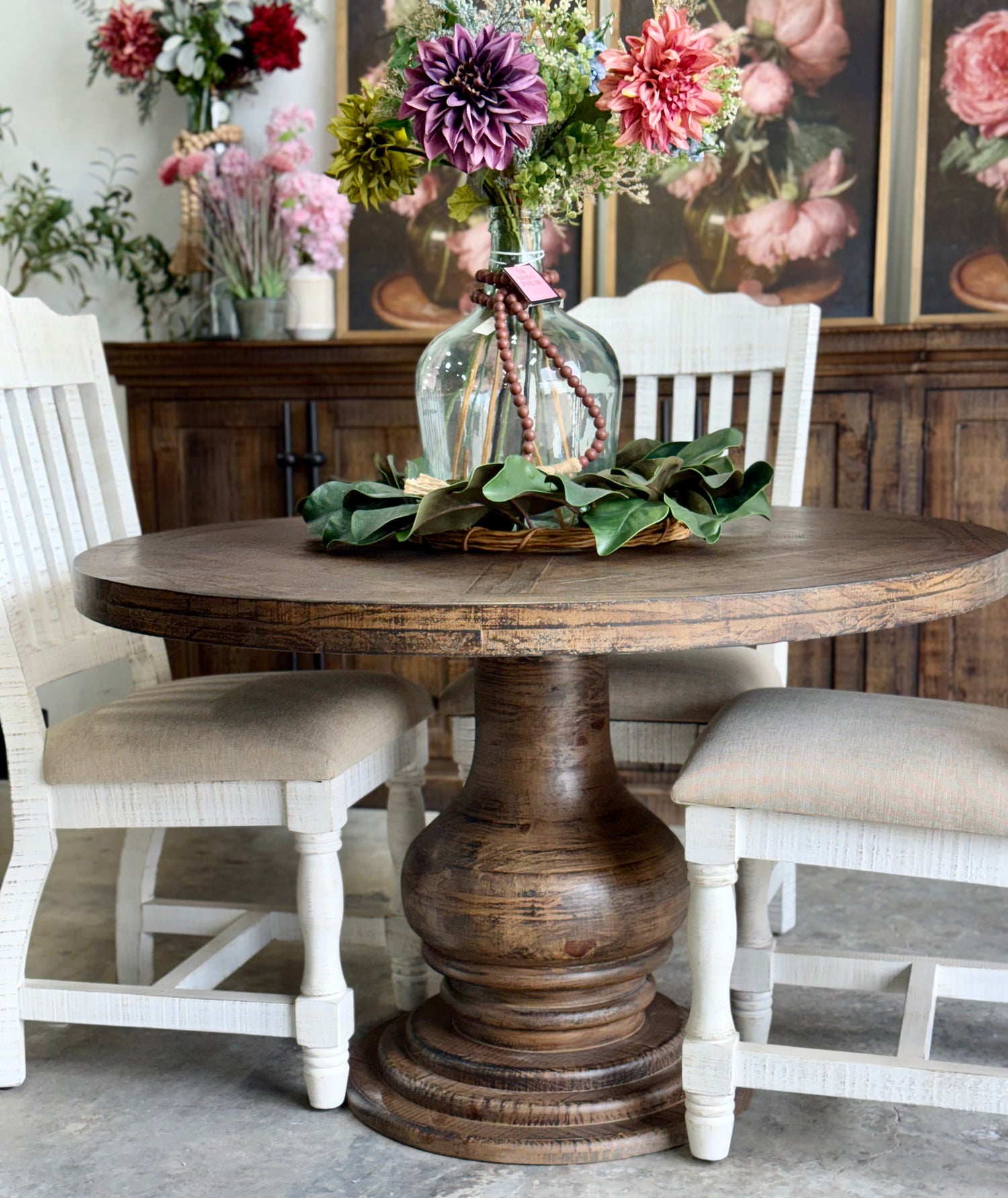 Clara 47" Round Dining Table-Honeywood™