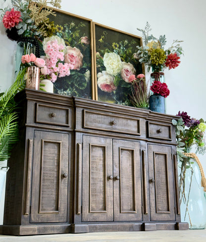 Lindsey 4-Door Console-Cinderwood