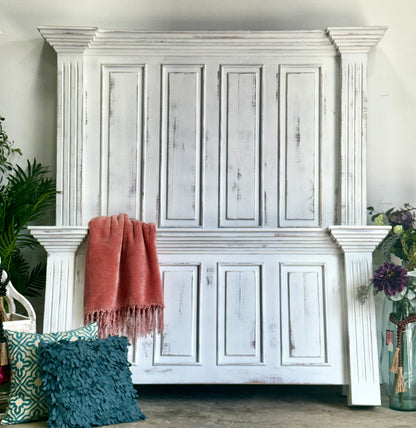 Charlotte Queen Paneled Bed-Whisper White