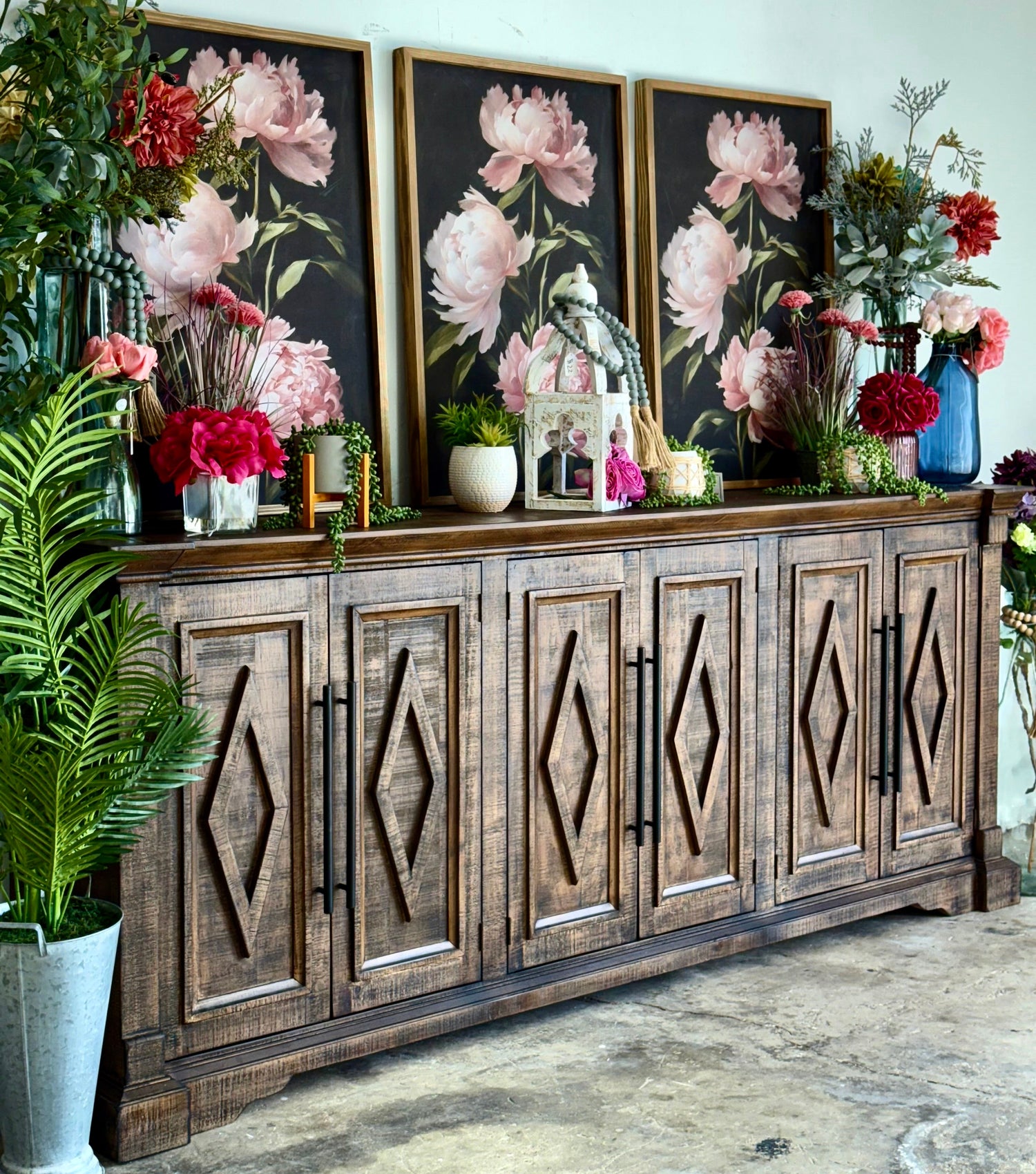 Chloe 6 Door Console-Honeywood