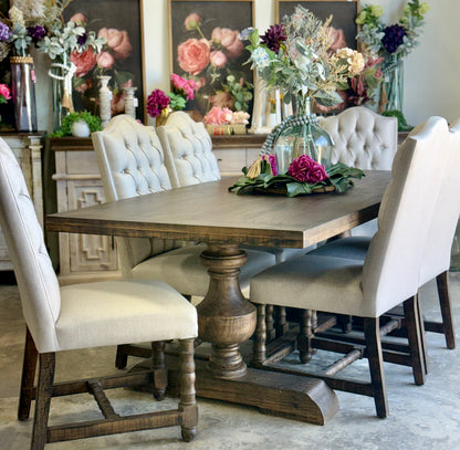 Hannah 7 Foot Dining Table Set With Chairs-Honeywood™