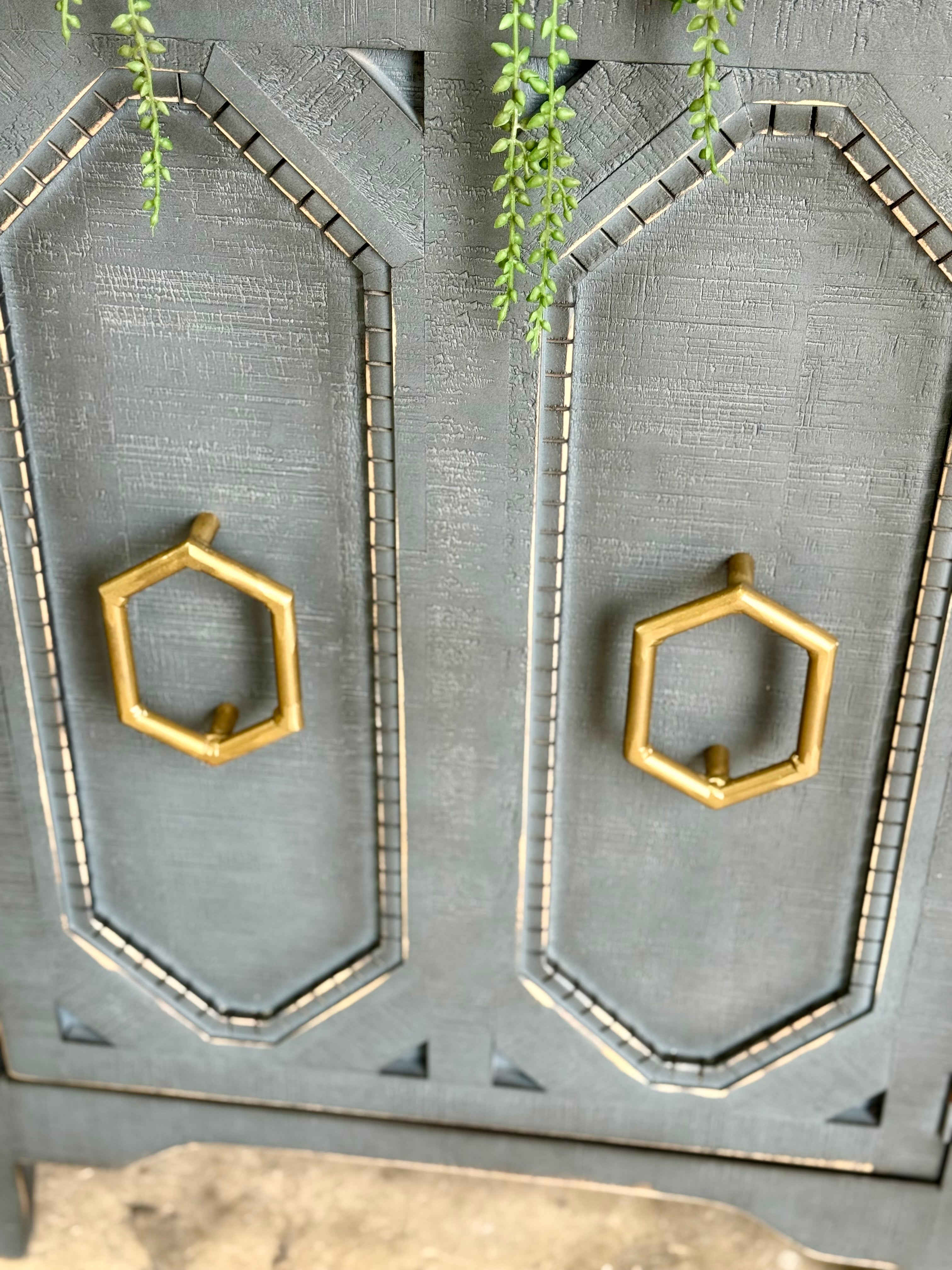 Cora Console-Blue Haze/Gold™