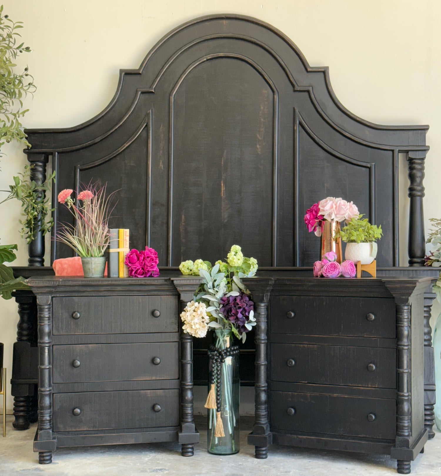 Madison Nightstand-Handrubbed Black
