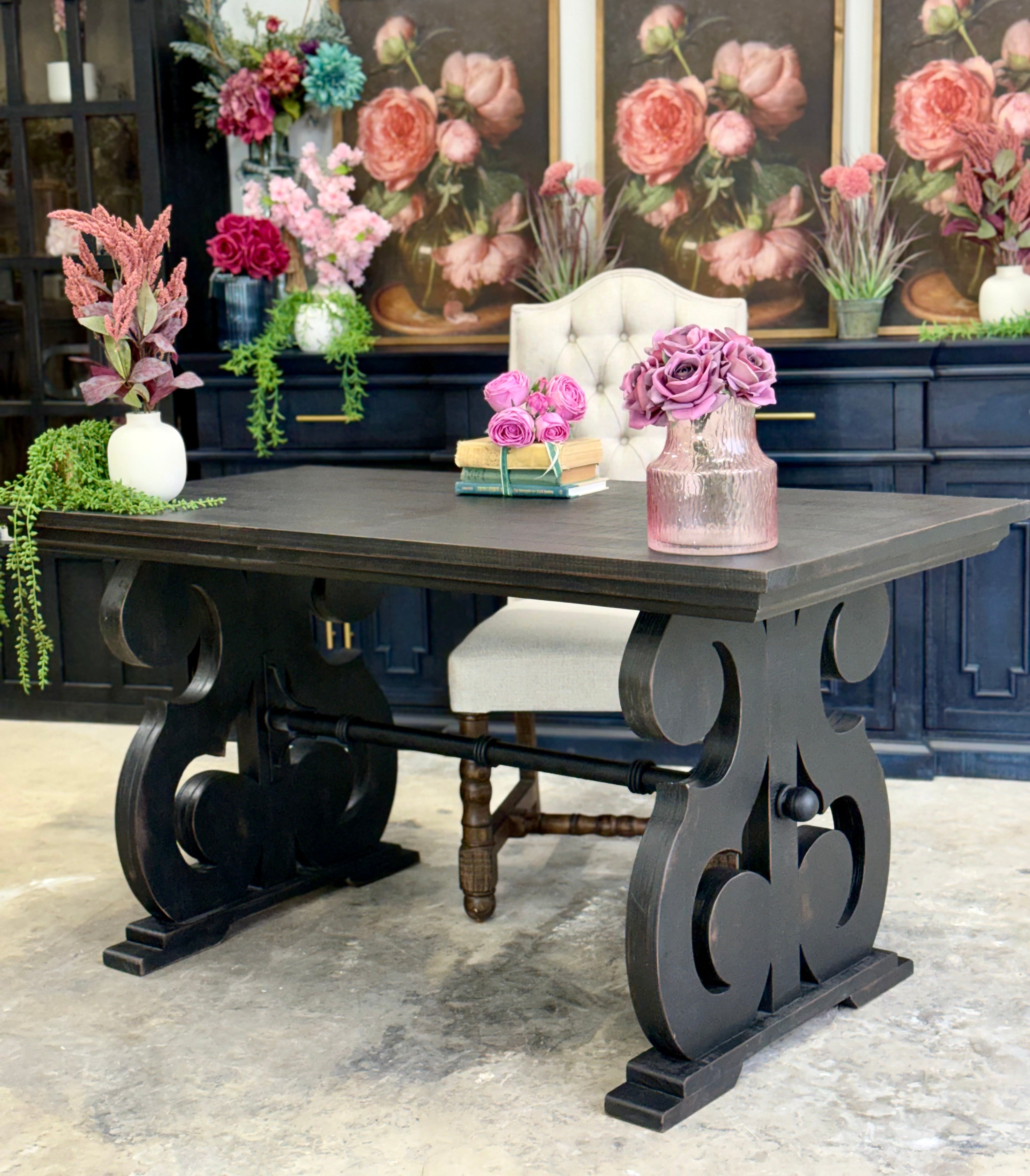 Harpwell Desk-Handrubbed Black