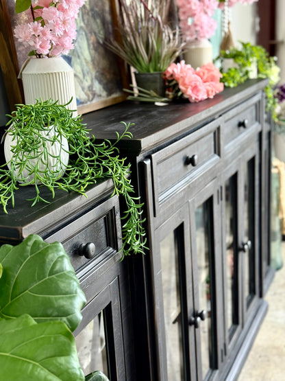 Oliver 6-Door Console-Black/Dove