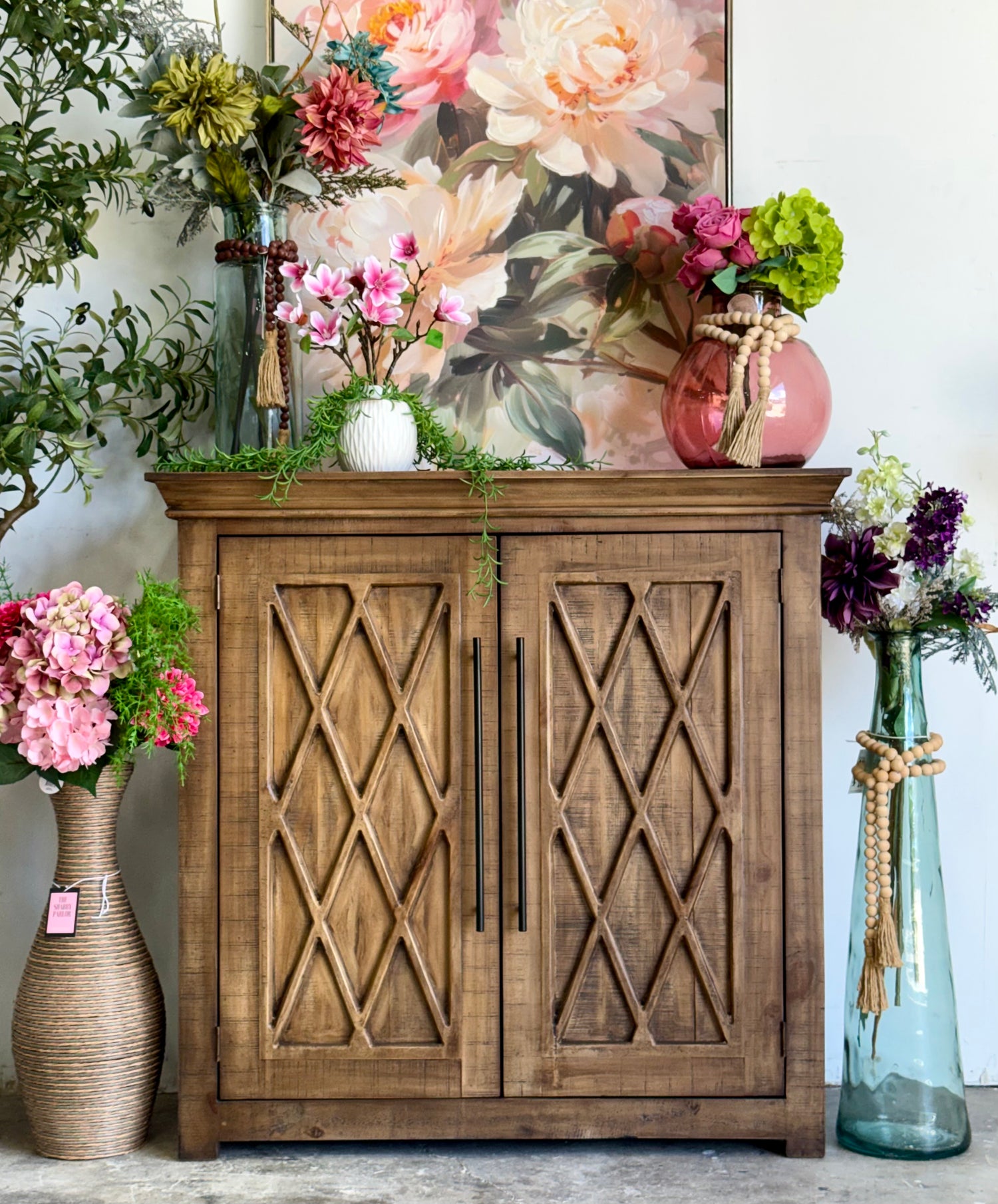Grace 2 Door Cabinet-Timber
