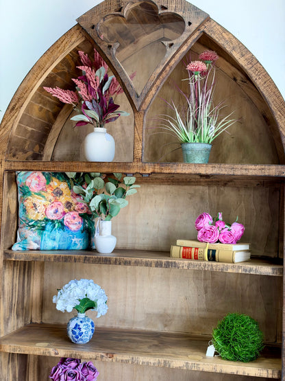 Cathedral Dome Vitrine-Honeywood