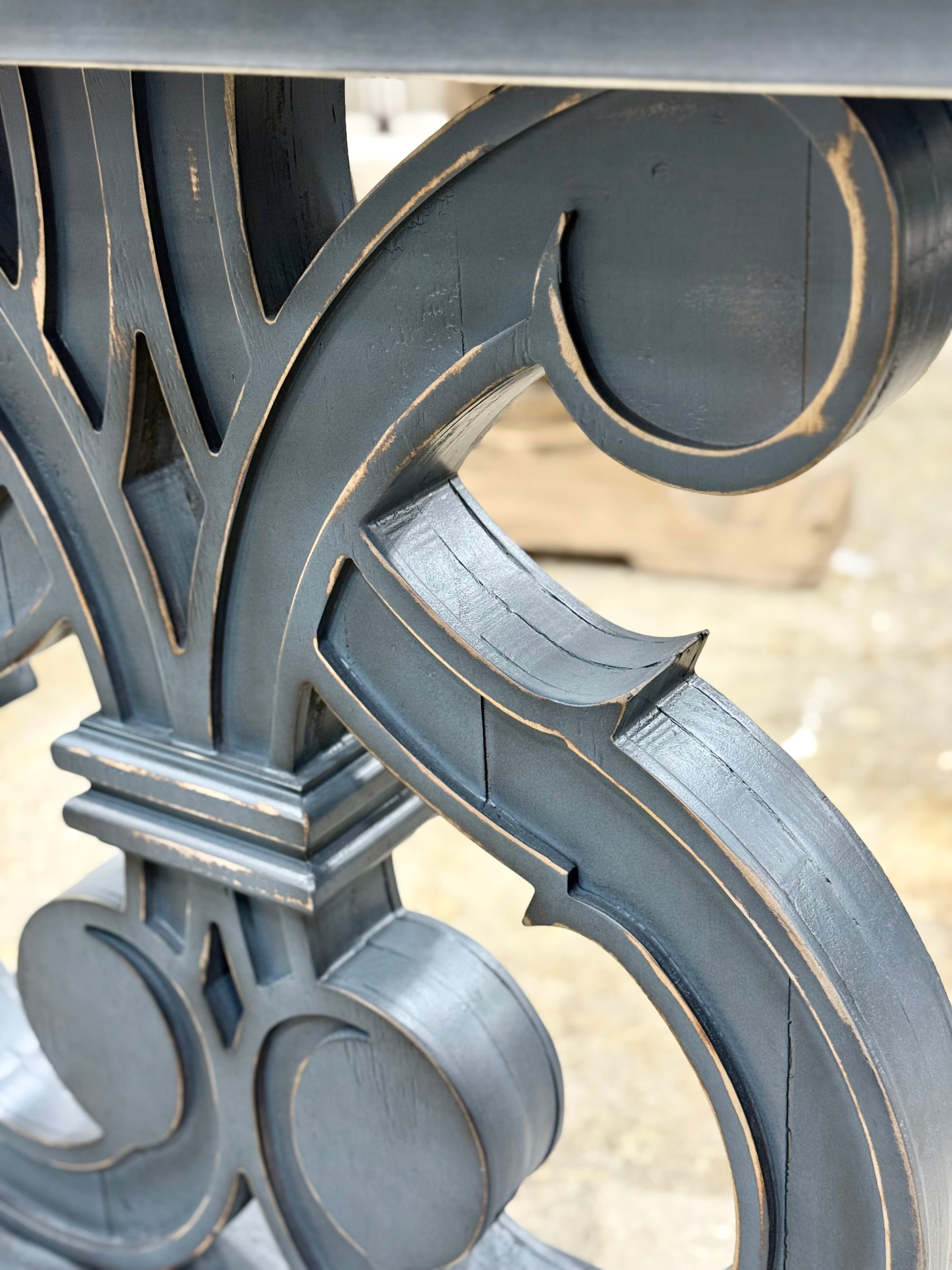 Harp Entryway Table-Blue Haze™