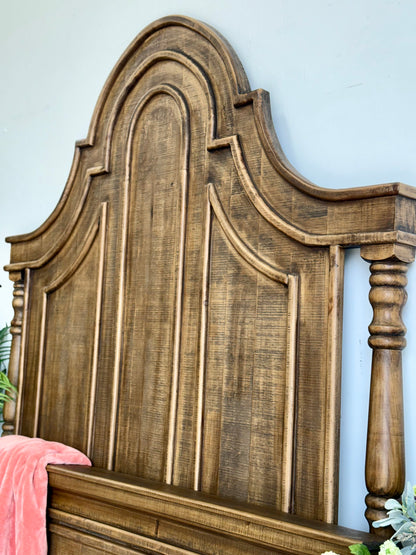 Madison Queen Bed-Timber