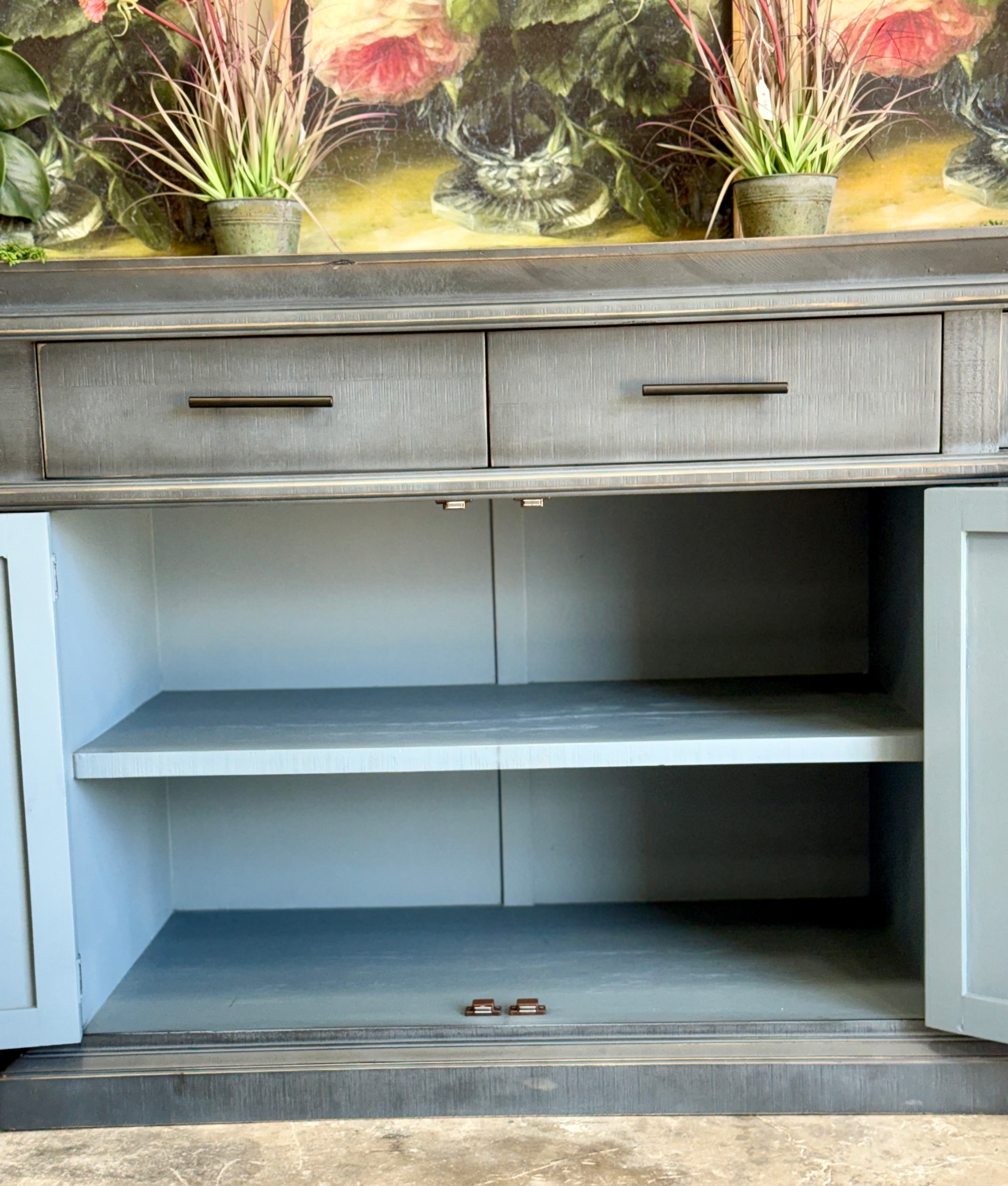 Reese 99" 6 Door Console-Blue Haze™