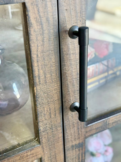 Claire Dome Vitrine- Honeywood™/Dove