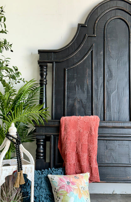 Madison Queen Bed-Handrubbed Black