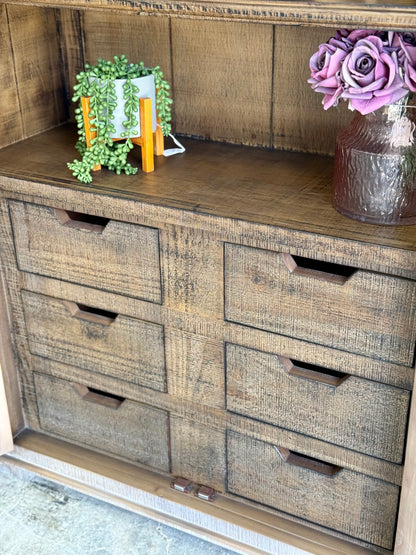 Avery Dome Vitrine-Soft Drift/Honeywood™