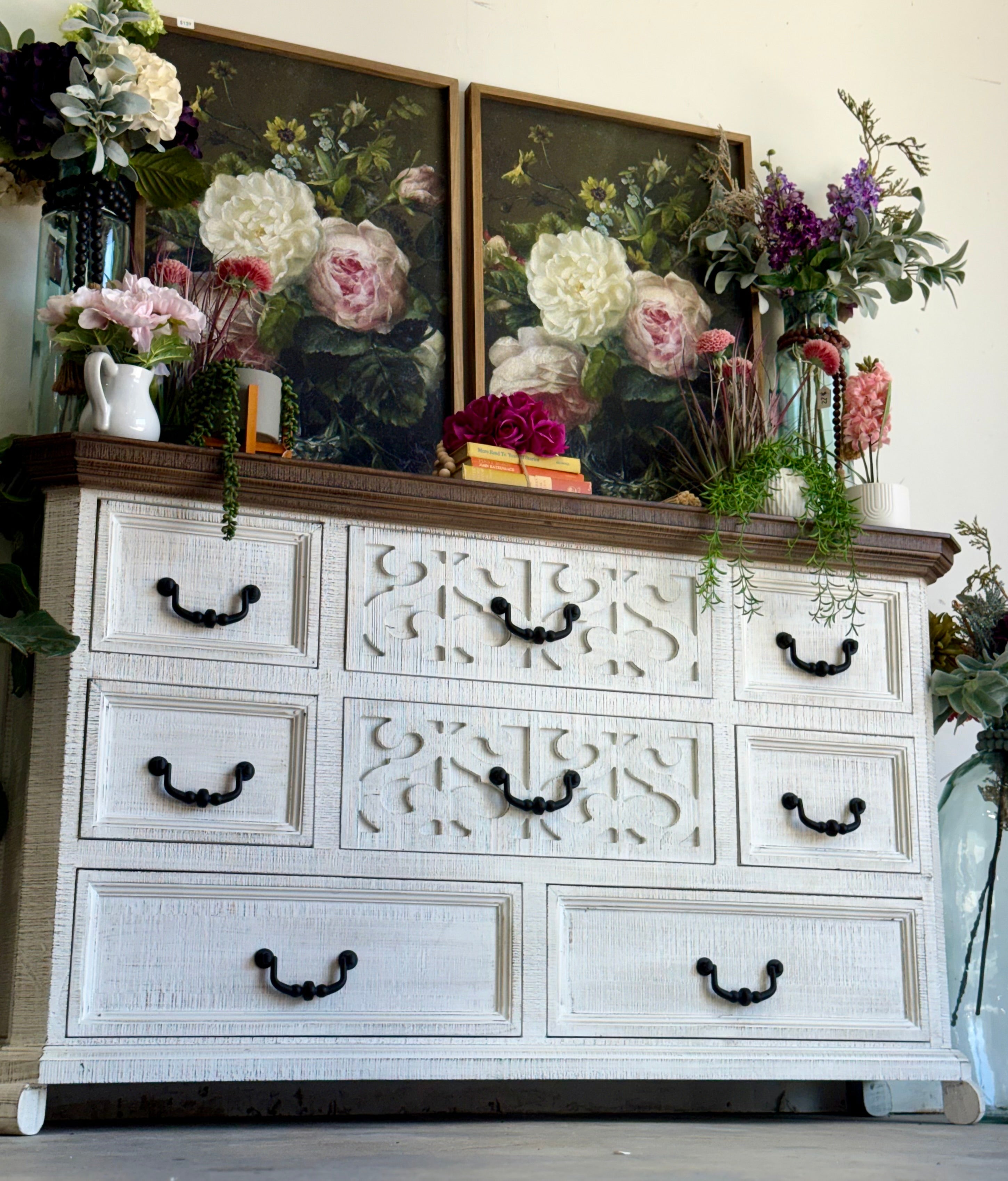 Harper Dresser- White Wheat/Honeywood™