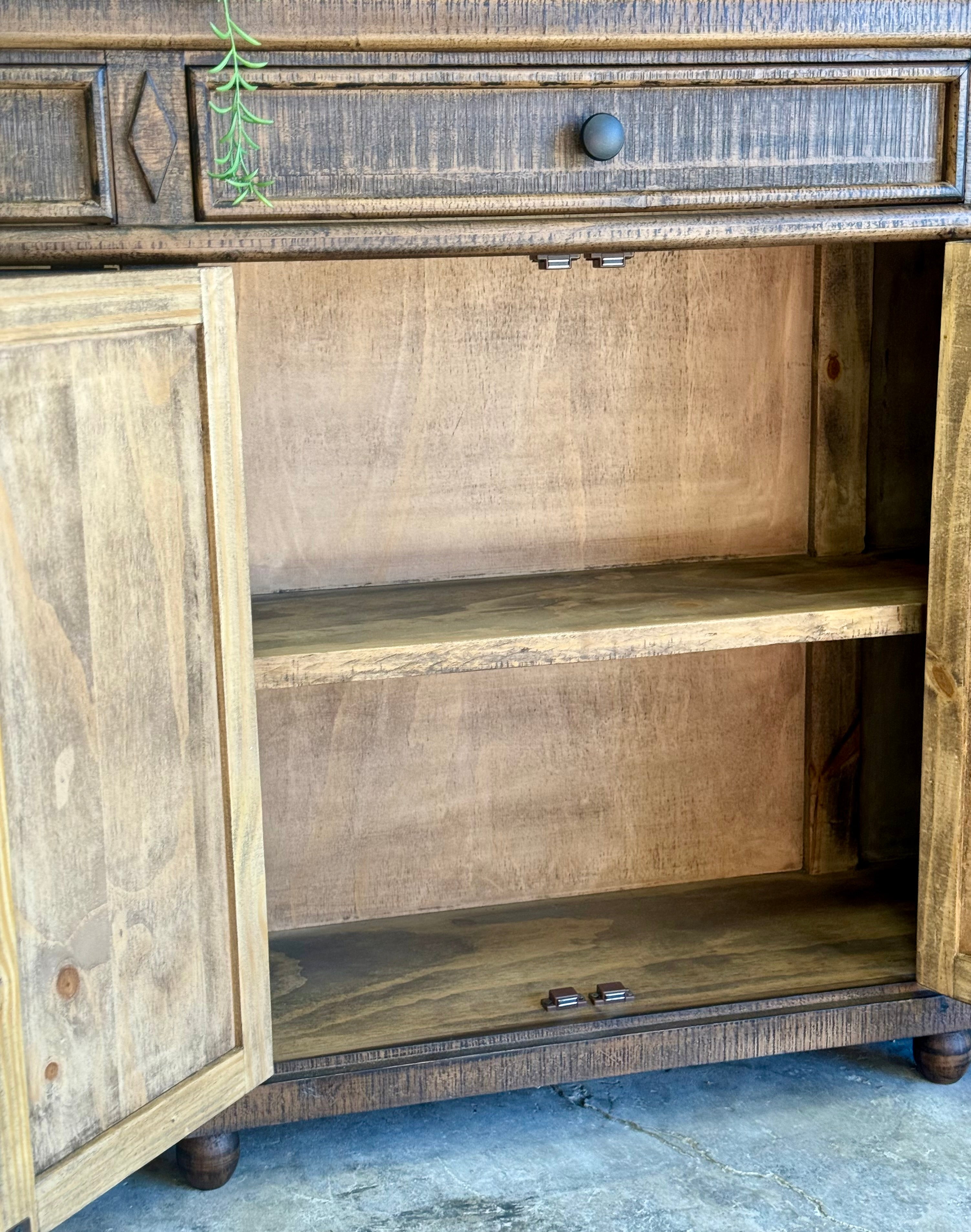 Julia 4 Door Console-Honeywood