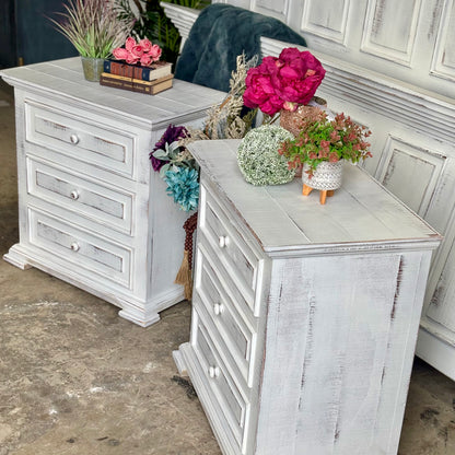Charlotte 3-Drawer Nightstand-Whisper White