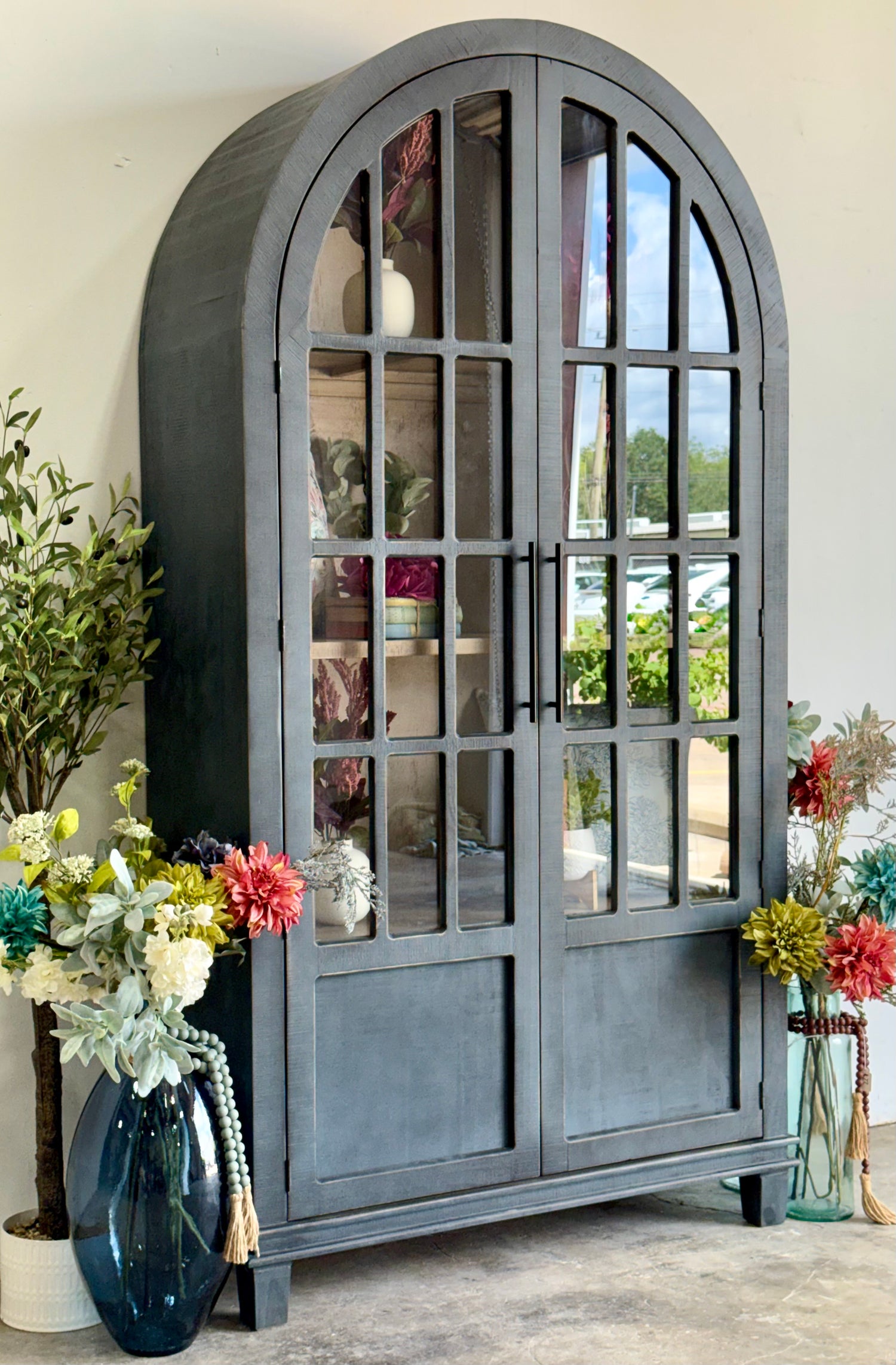 Cherish Dome Vitrine-Blue Haze/Cappuccino