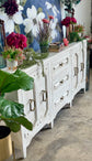 Cora Console-White Wheat/Gold