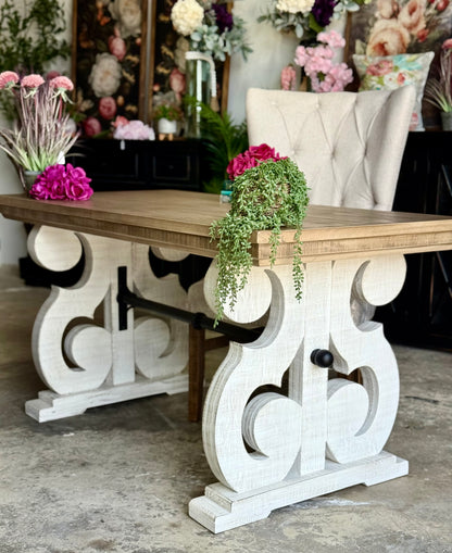 Harpwell  Desk-White Wheat/Dove