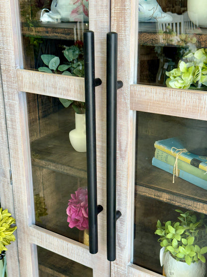 Libby Domed Vitrine- Soft Drift/Honeywood