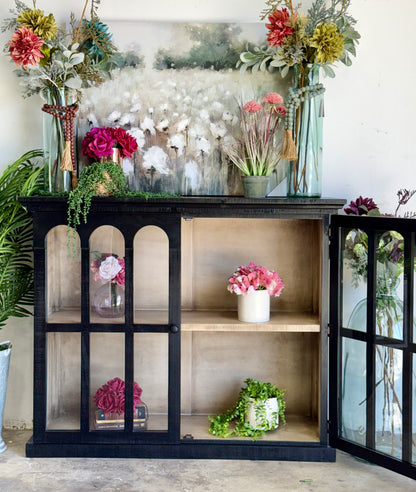 Gia 2 Door Console-Black/Dove