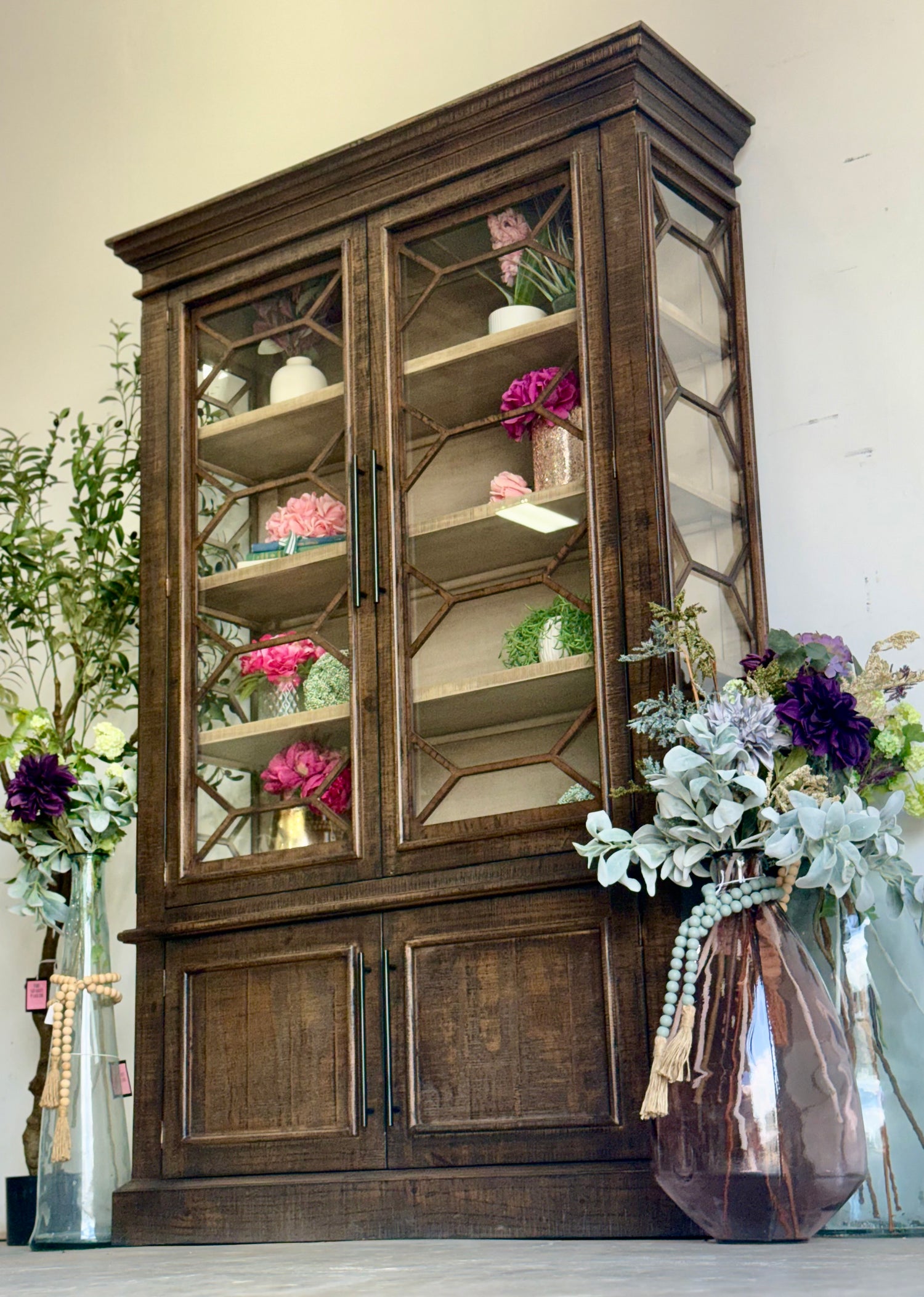 Eden Vitrine-Honeywood/Dove