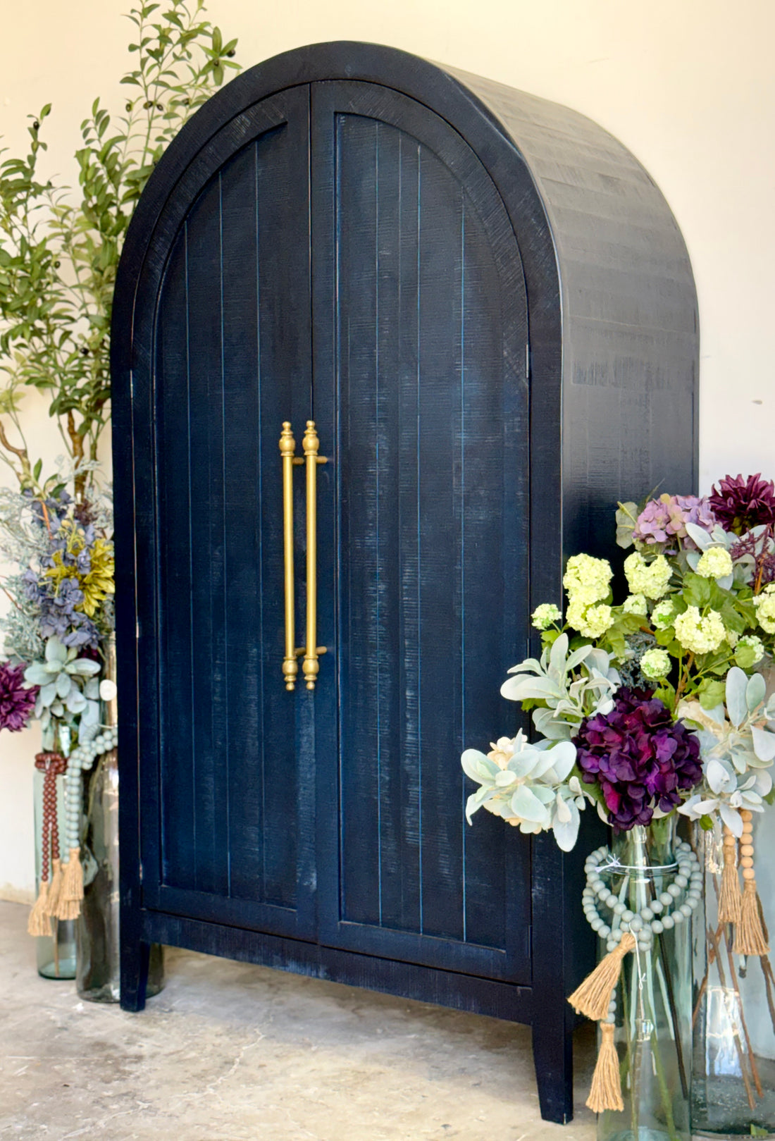 Georgia Domed Vitrine- Deep Blue/Gold