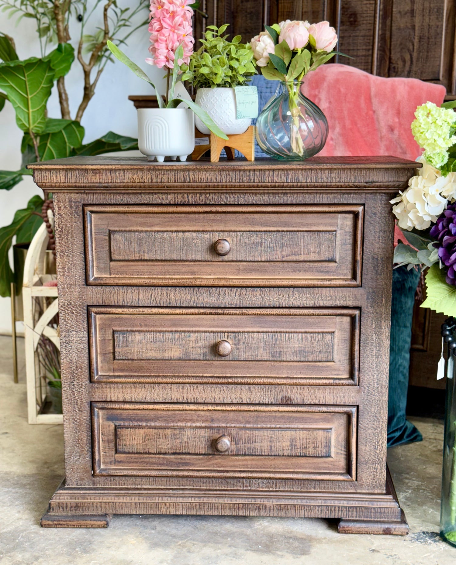 Charlotte 3-Drawer Nightstand-Honeywood™