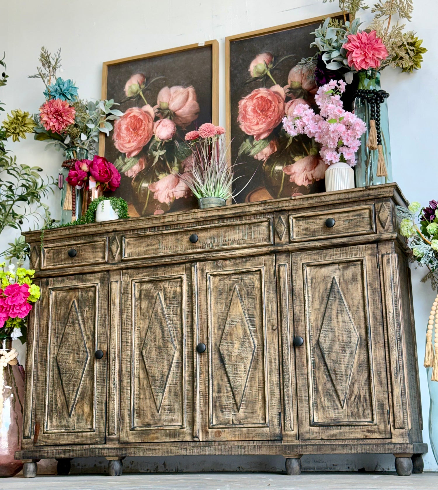 Julia 4 Door Console-Pecan™