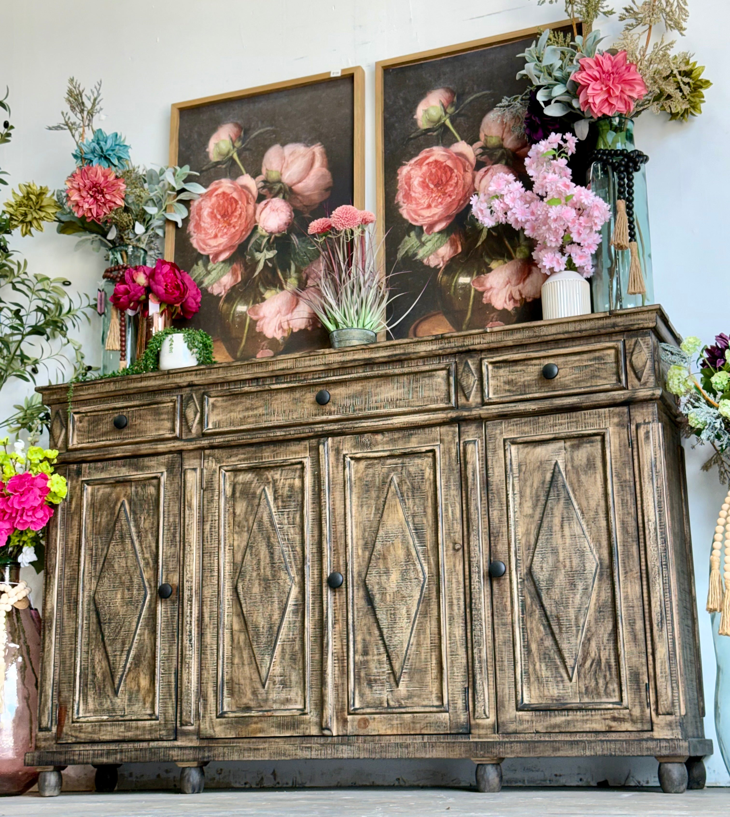 Julia 4 Door Console-Pecan™