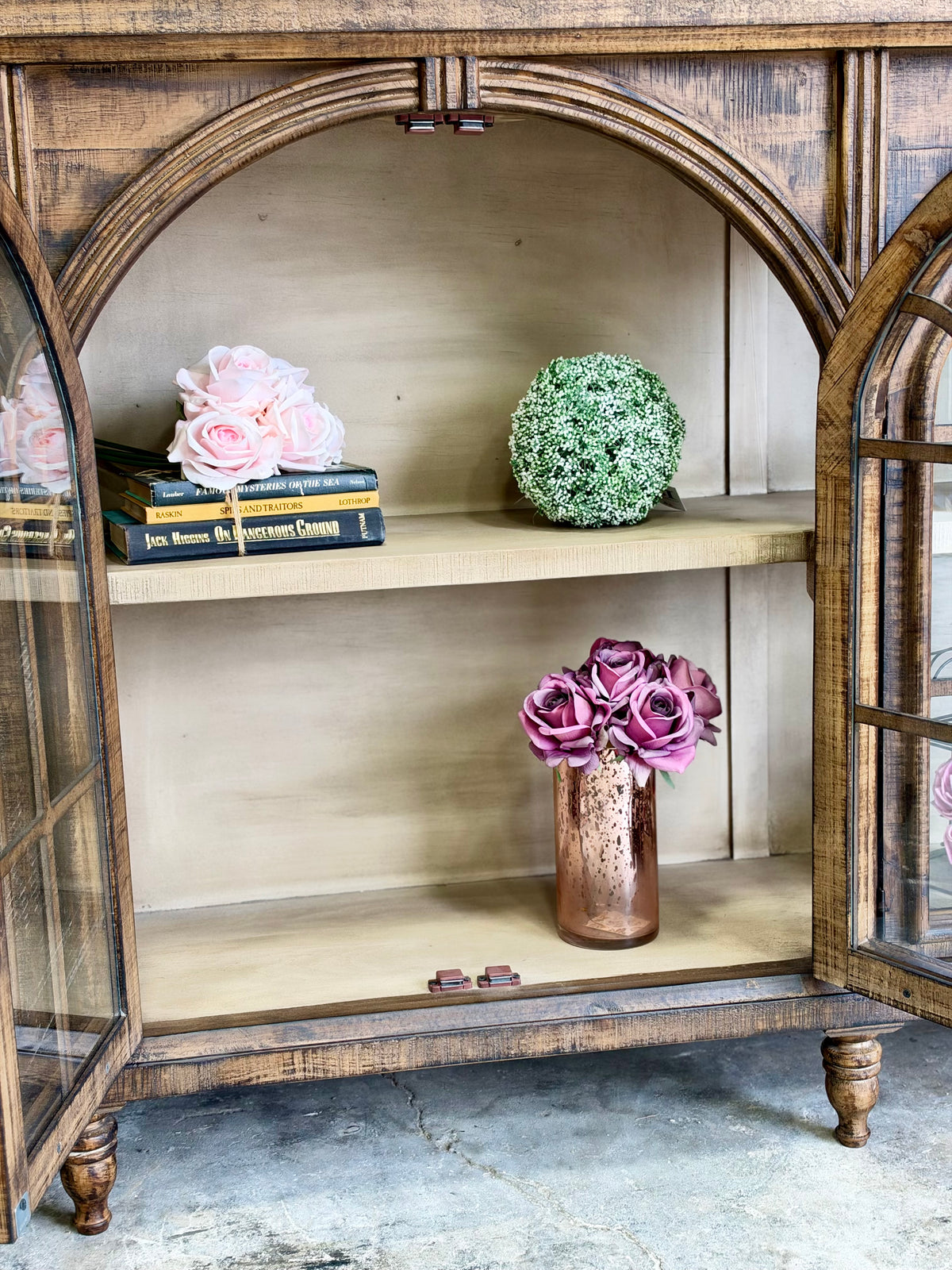 Colette 6 Door Console-Honeywood/Dove