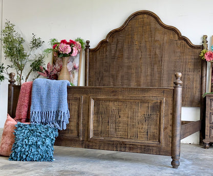 Adele King Bed- Honeywood