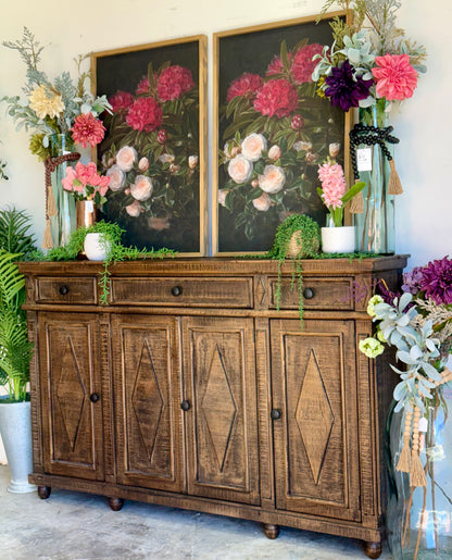 Julia 4 Door Console-Honeywood