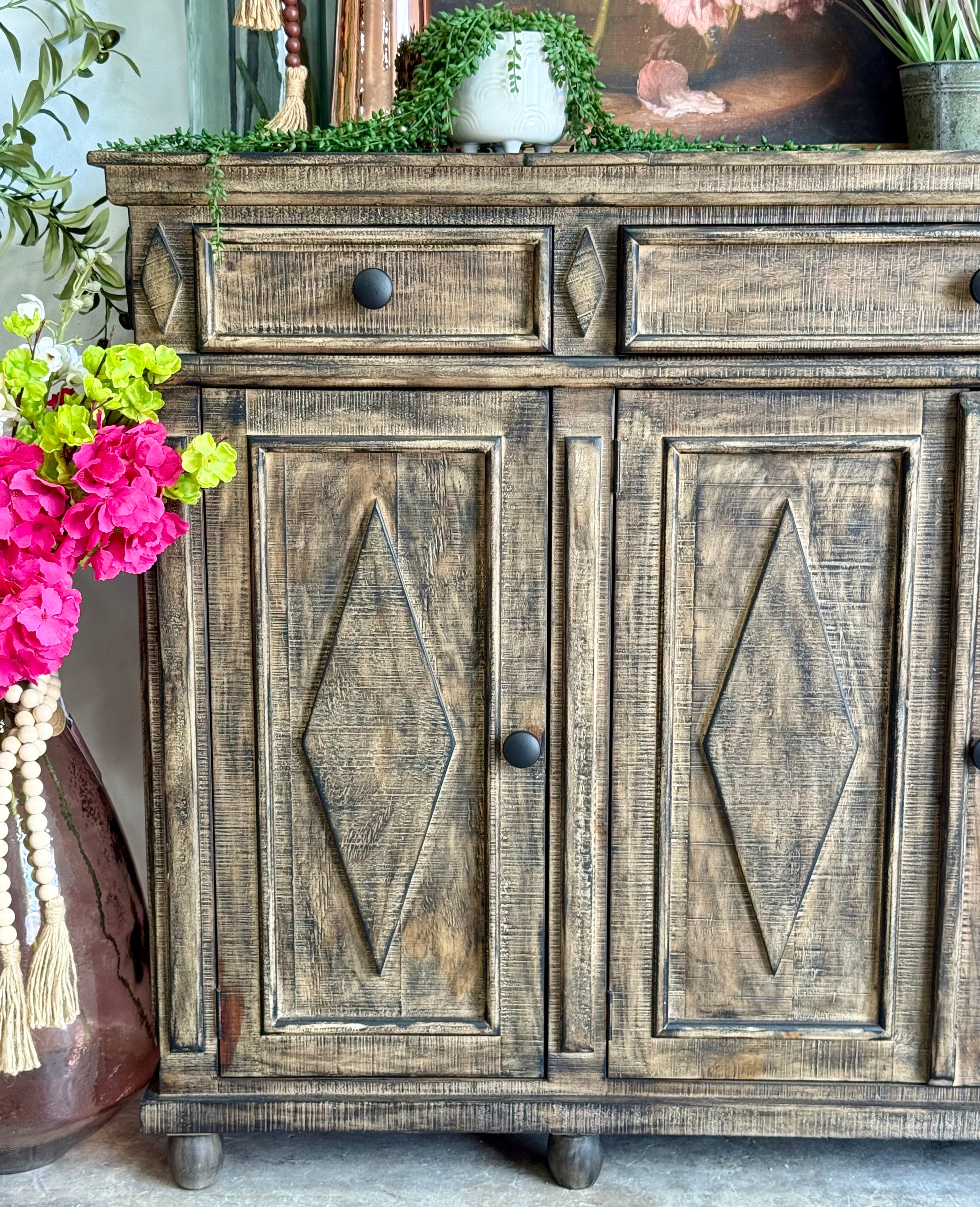 Julia 4 Door Console-Pecan™
