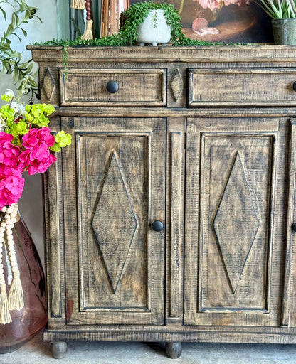 Julia 4 Door Console-Pecan™